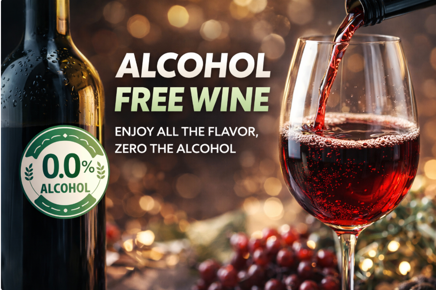 alcohol free wine