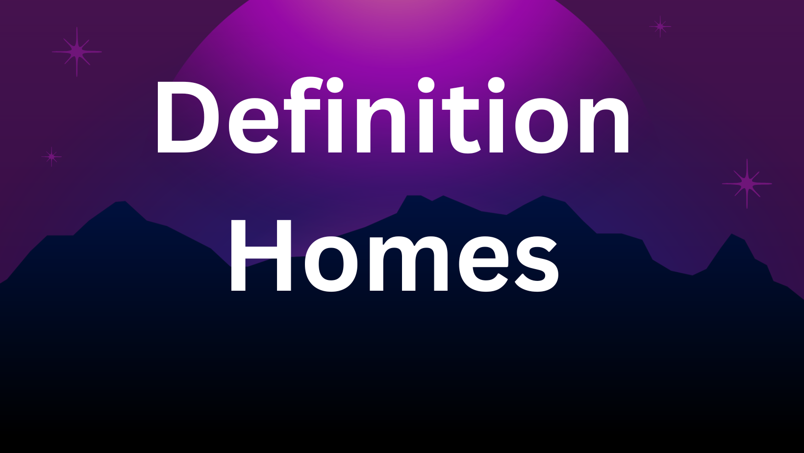 definition homes