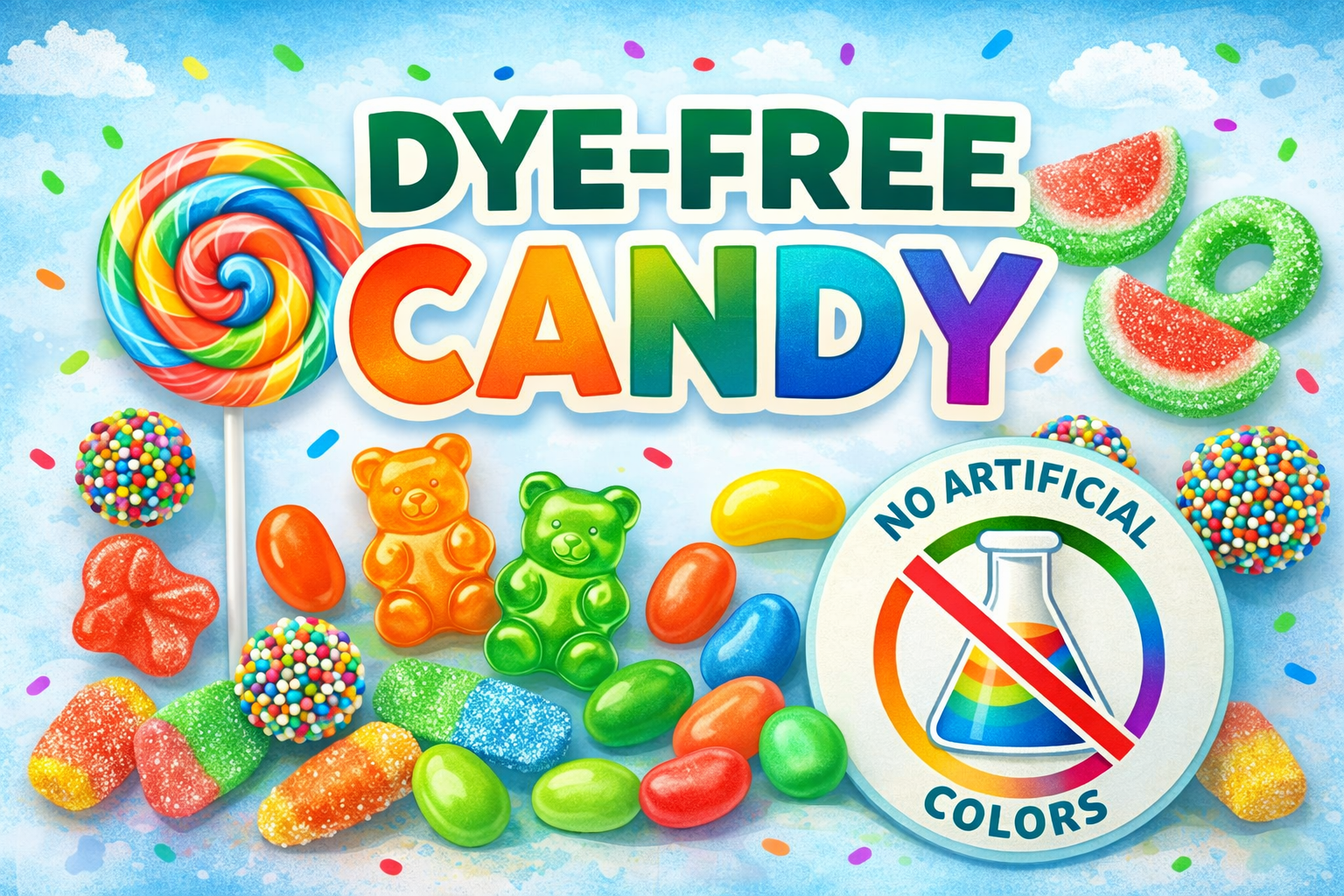 dye free candy