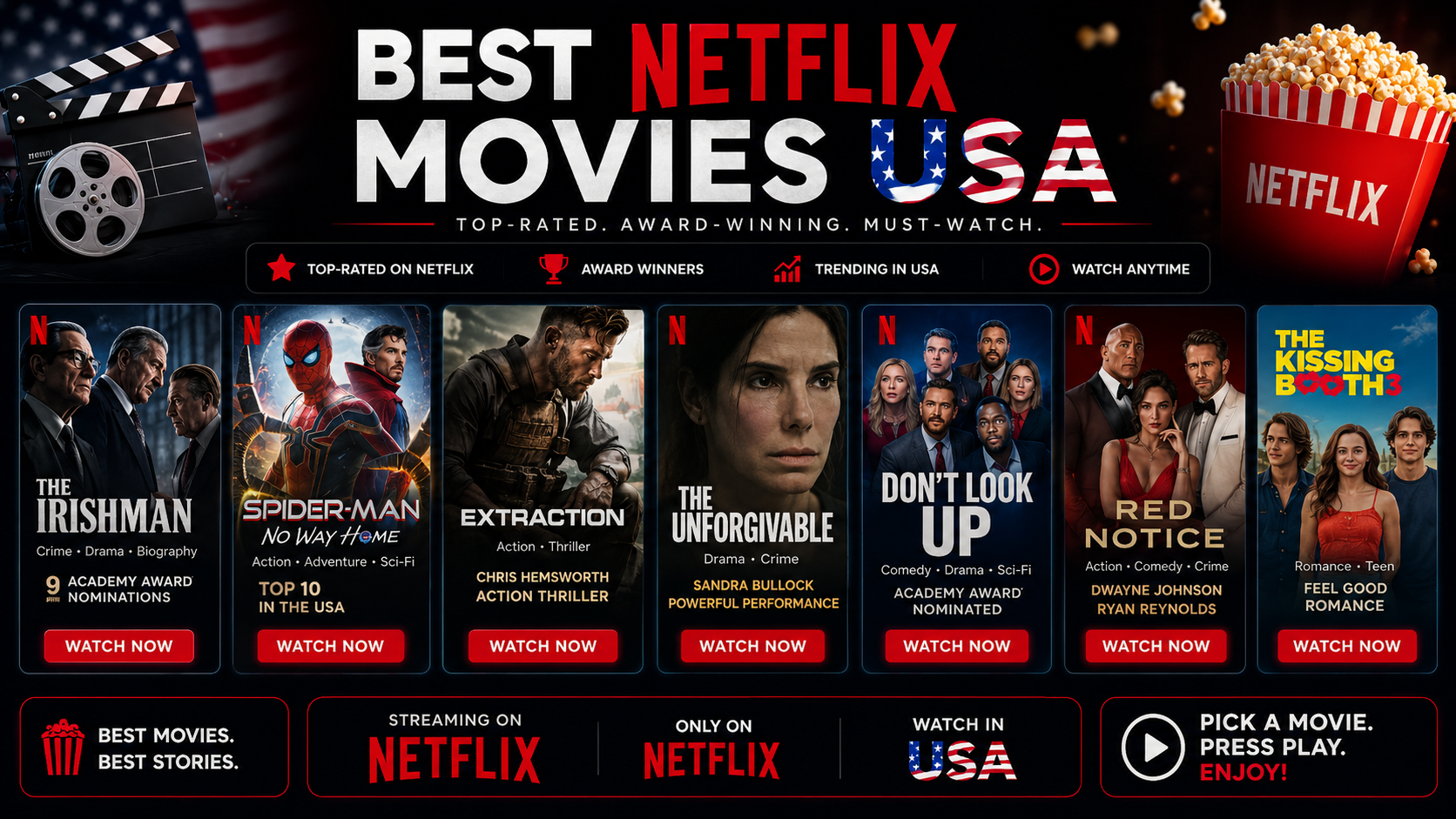 best Netflix movies USA