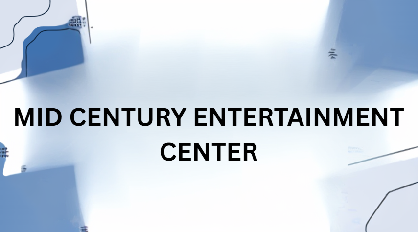 mid century entertainment center